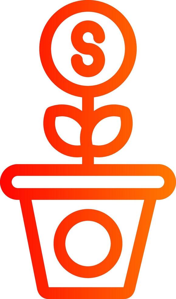 Growth Colorful Icon Style vector
