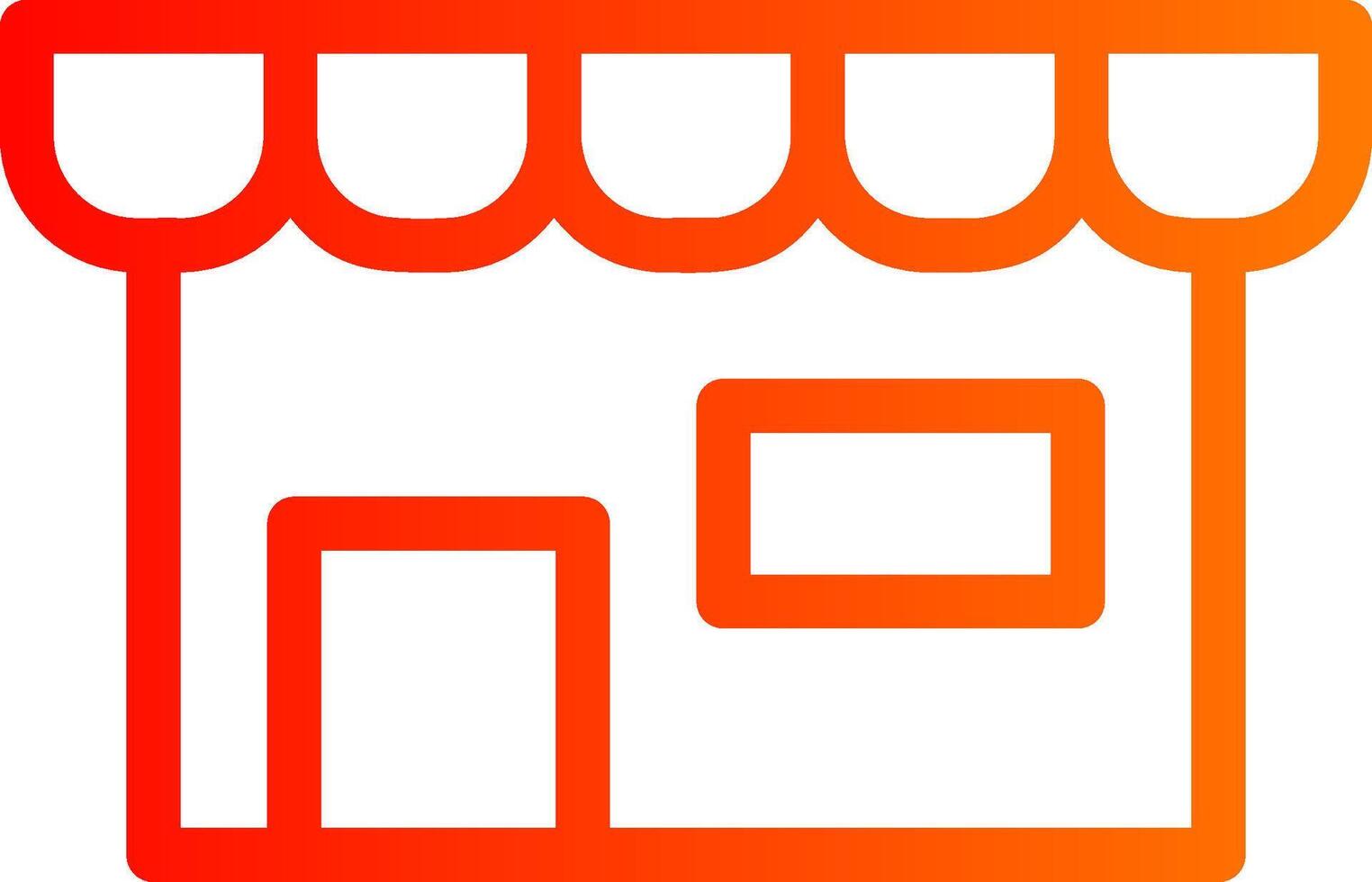 Store Colorful Icon Style vector