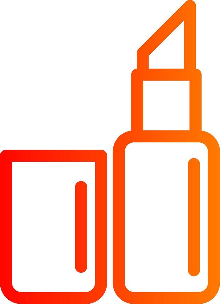 Lipstick Colorful Icon Style vector