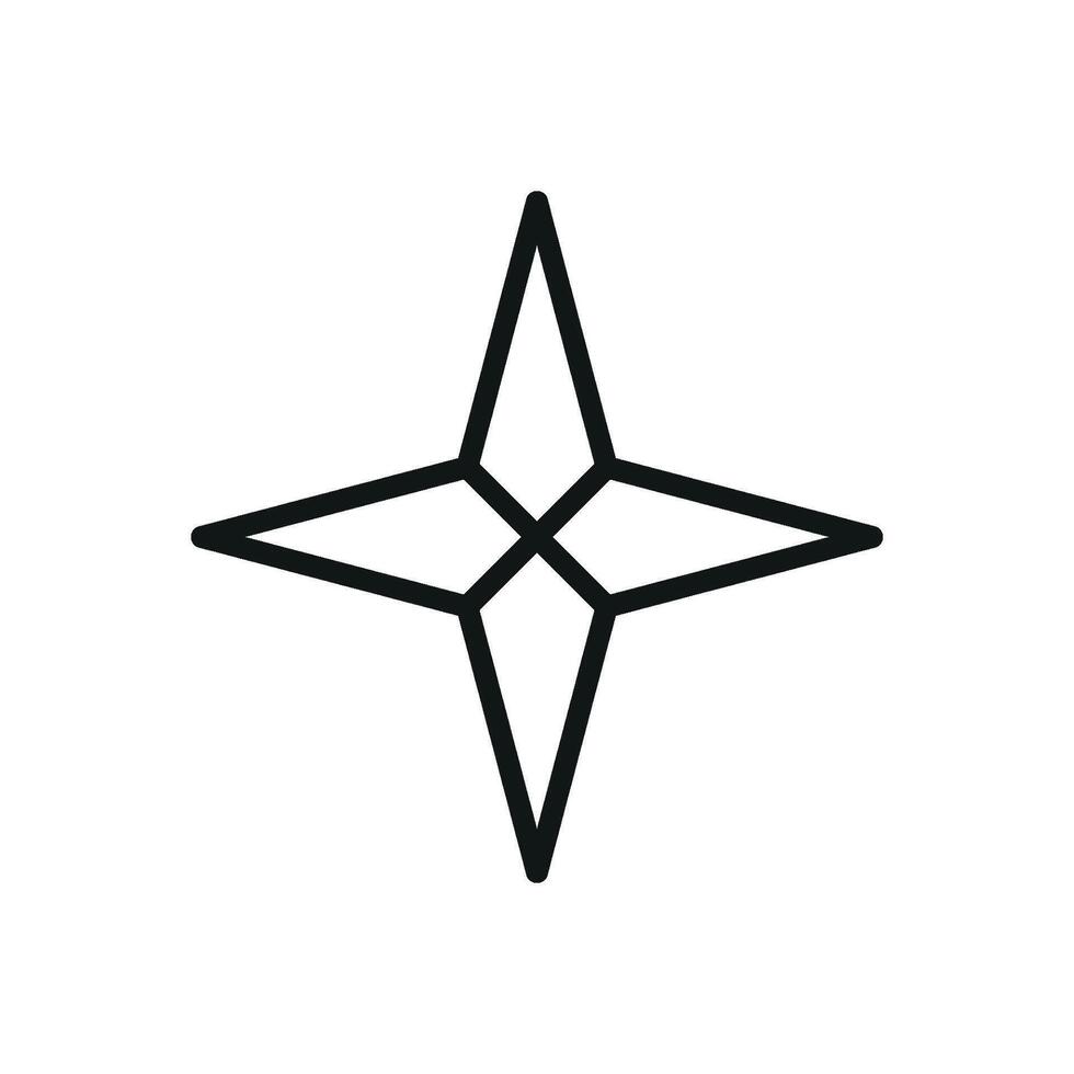 The compass icon design blends simplicity with a contemporary graphic concept vector