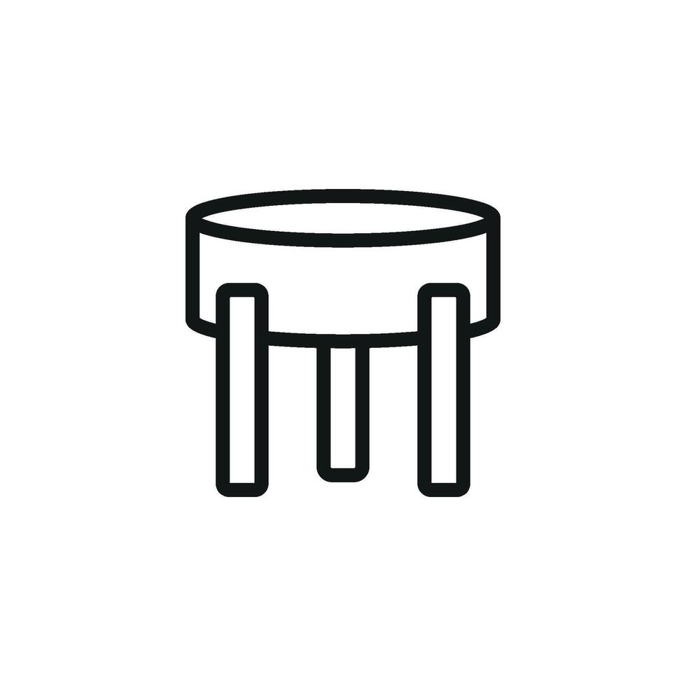Chair sofa icon design integrates minimalist elements with a contemporary graphic concept vector