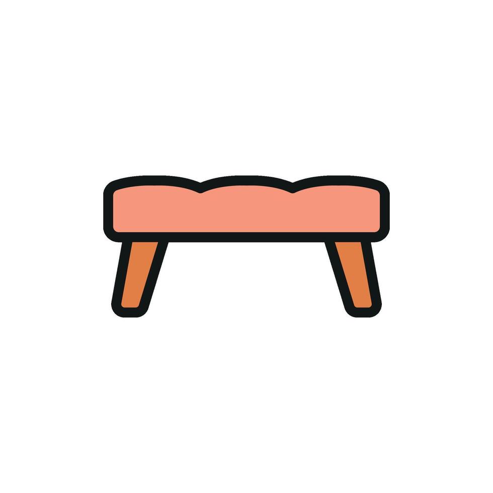 The chair sofa icon design combines a contemporary aesthetic with a simple graphic concept vector