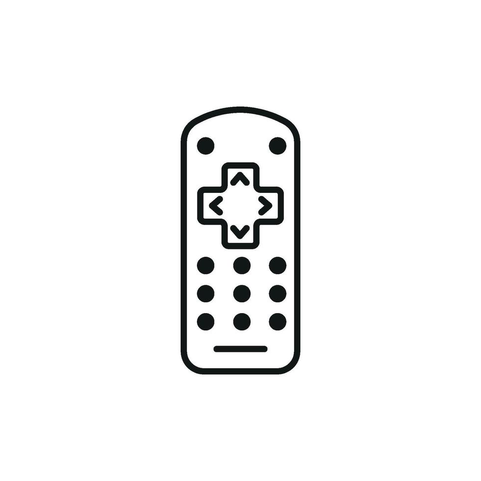 The design of the remote icon emphasizes a functional and modern graphic concept vector