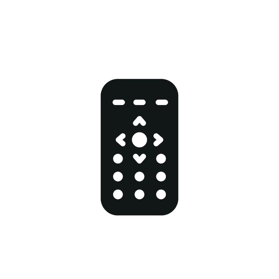 The remote icon design showcases a minimalist and contemporary graphic concept vector