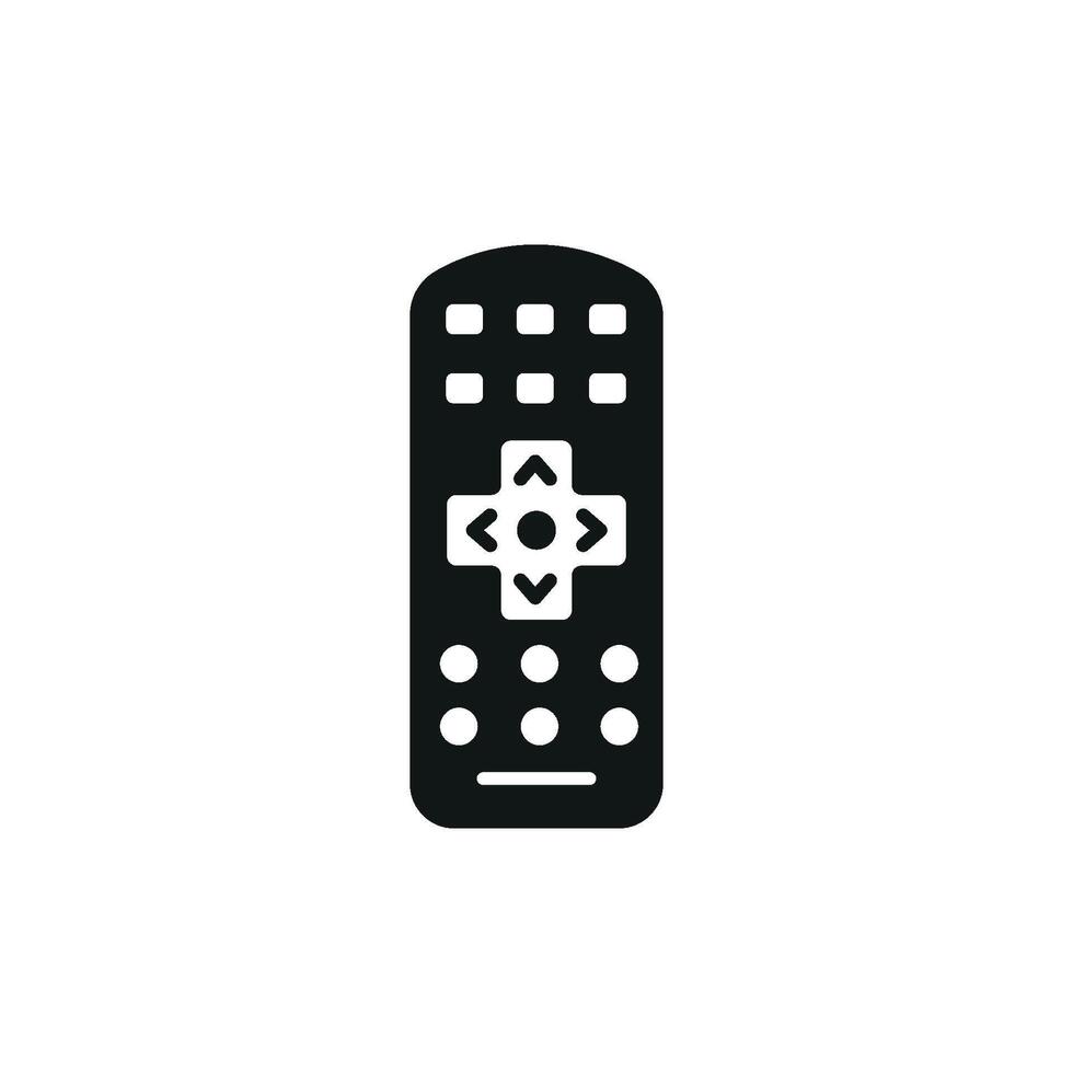 Remote icon design integrates a minimalist approach with a modern graphic concept vector