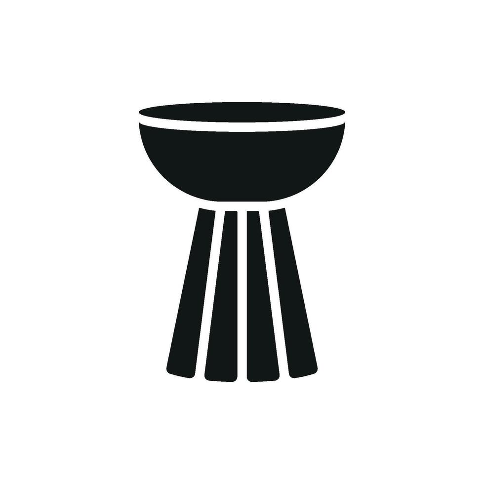 Side table icon design embodies a sleek and functional modern graphic concept vector