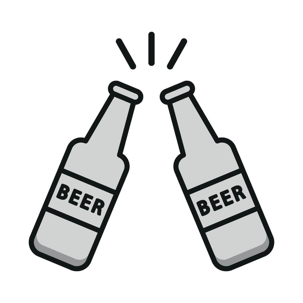 Beer icon design features a sleek modern aesthetic with a straightforward graphic concept vector
