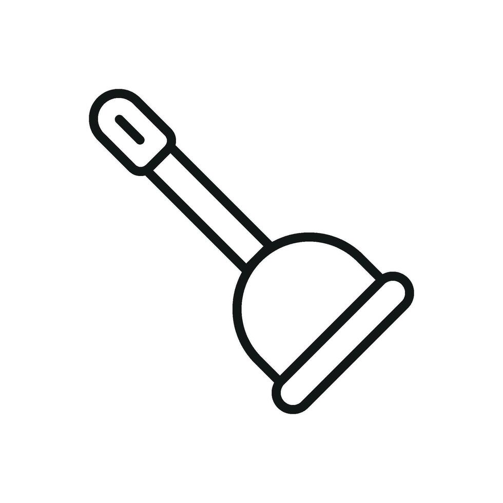 Simple and modern concept graphic shapes the plunger icon design vector