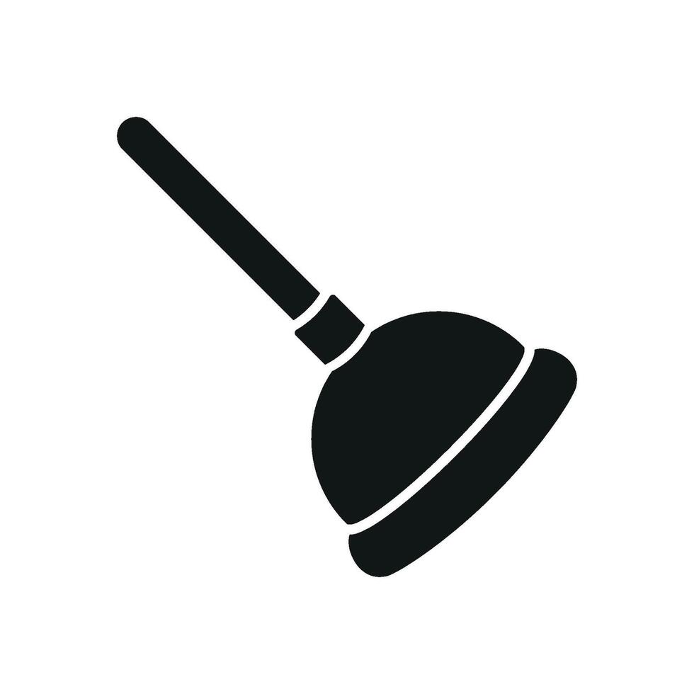 Plunger icon design reflects a minimal and modern concept graphic vector