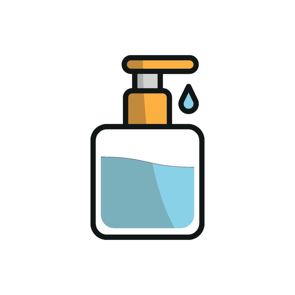 The liquid soap icon design relies on a clean and modern concept graphic for its simplicity vector