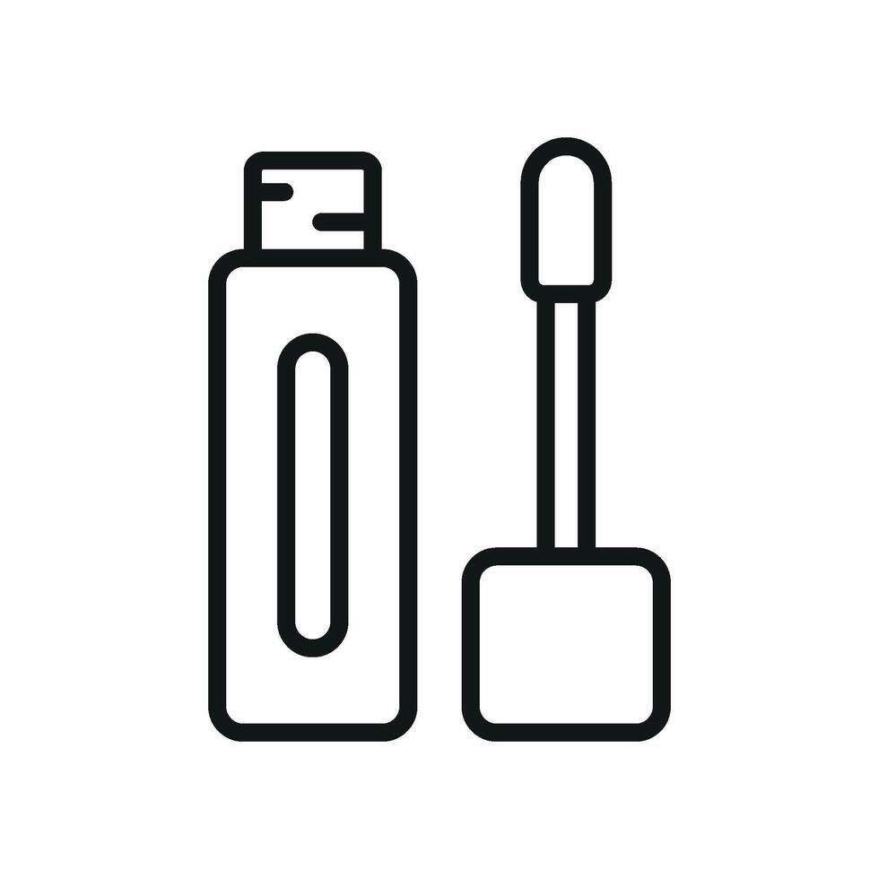 Lipstick beauty icon designed with a minimalist and modern visual appeal vector