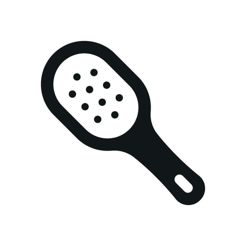 Chic and streamlined hair brush beauty icon with a modern graphic approach vector