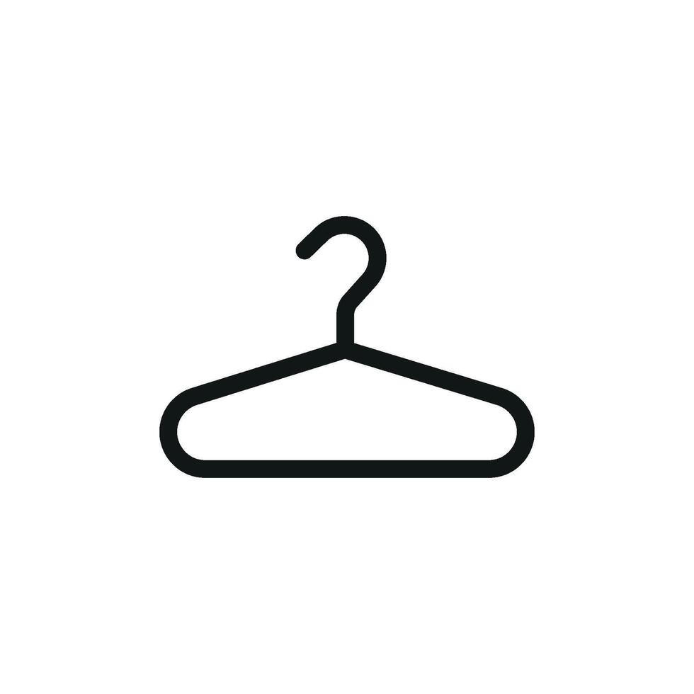Simple and stylish hanger clothes icon showcasing a modern design approach vector