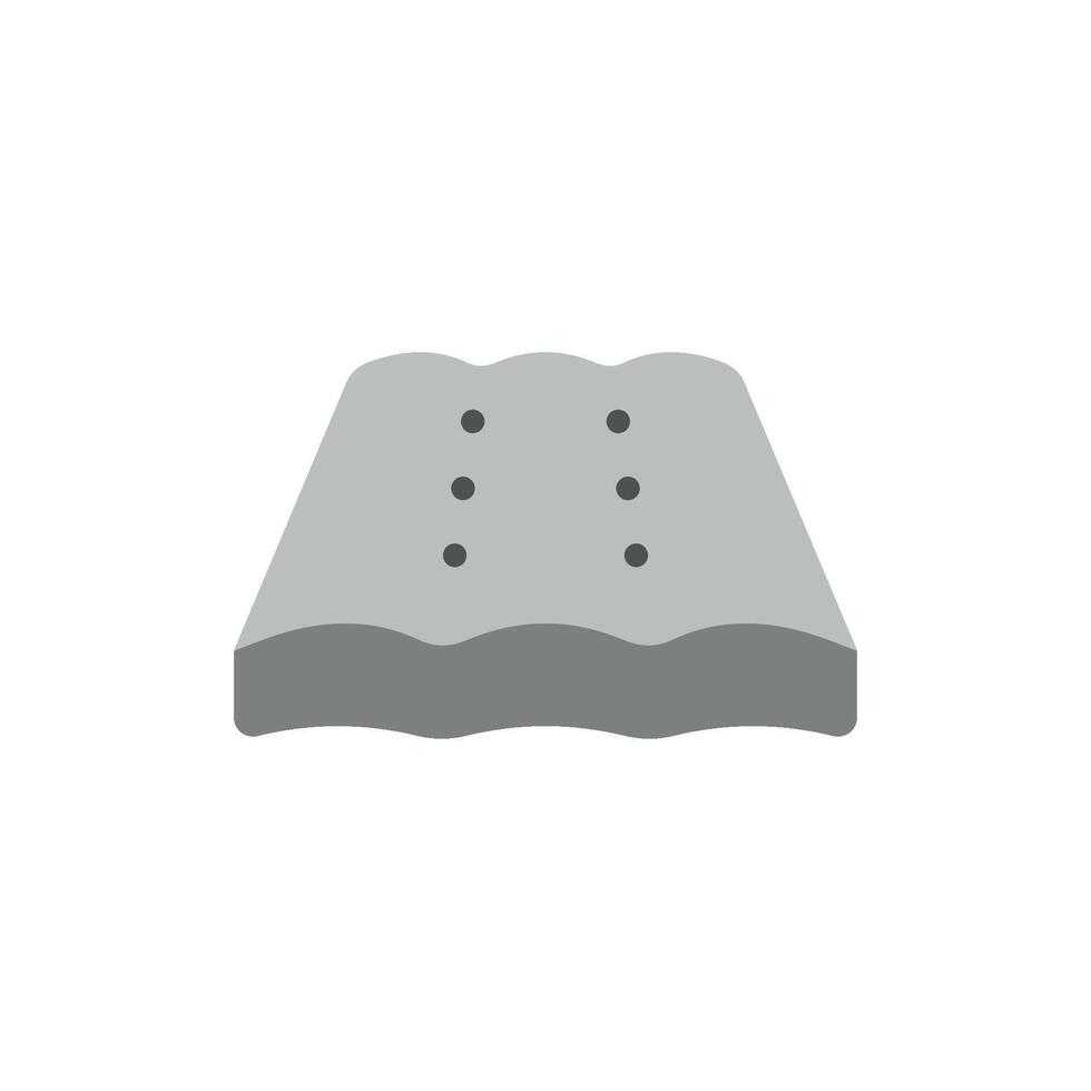 Mattress bed icon featuring a simple and modern concept with sleek lines vector