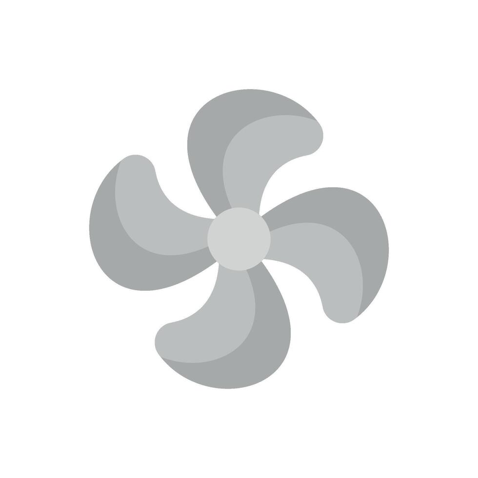 A bold yet refined design concept for a minimalist fan icon vector