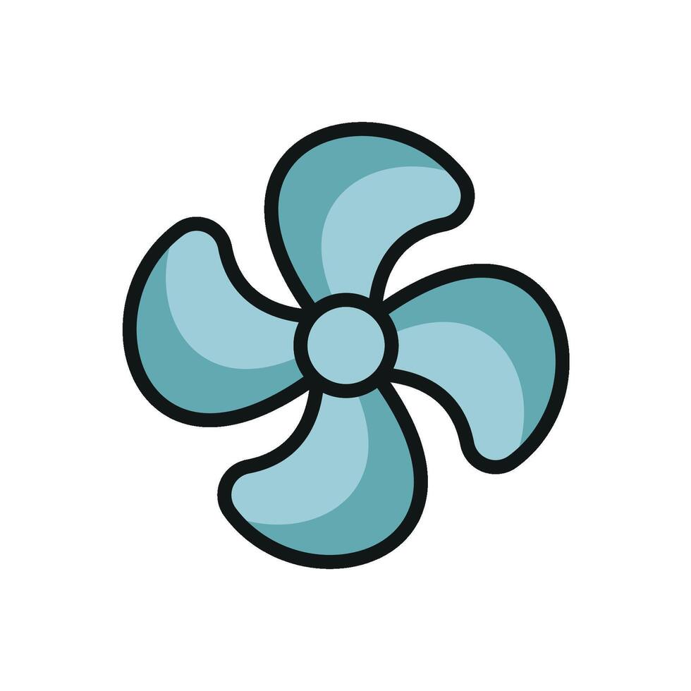 Sophisticated and elegant fan icon created with a modern graphic aesthetic vector