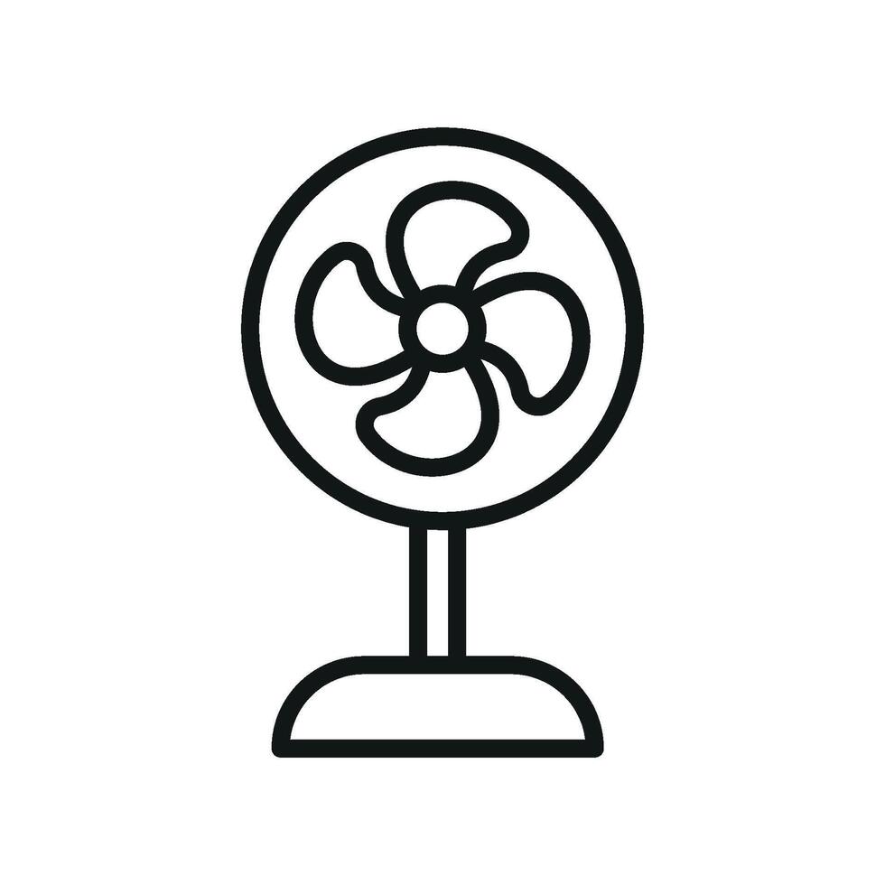 A fresh and clean graphic design for a contemporary fan icon vector