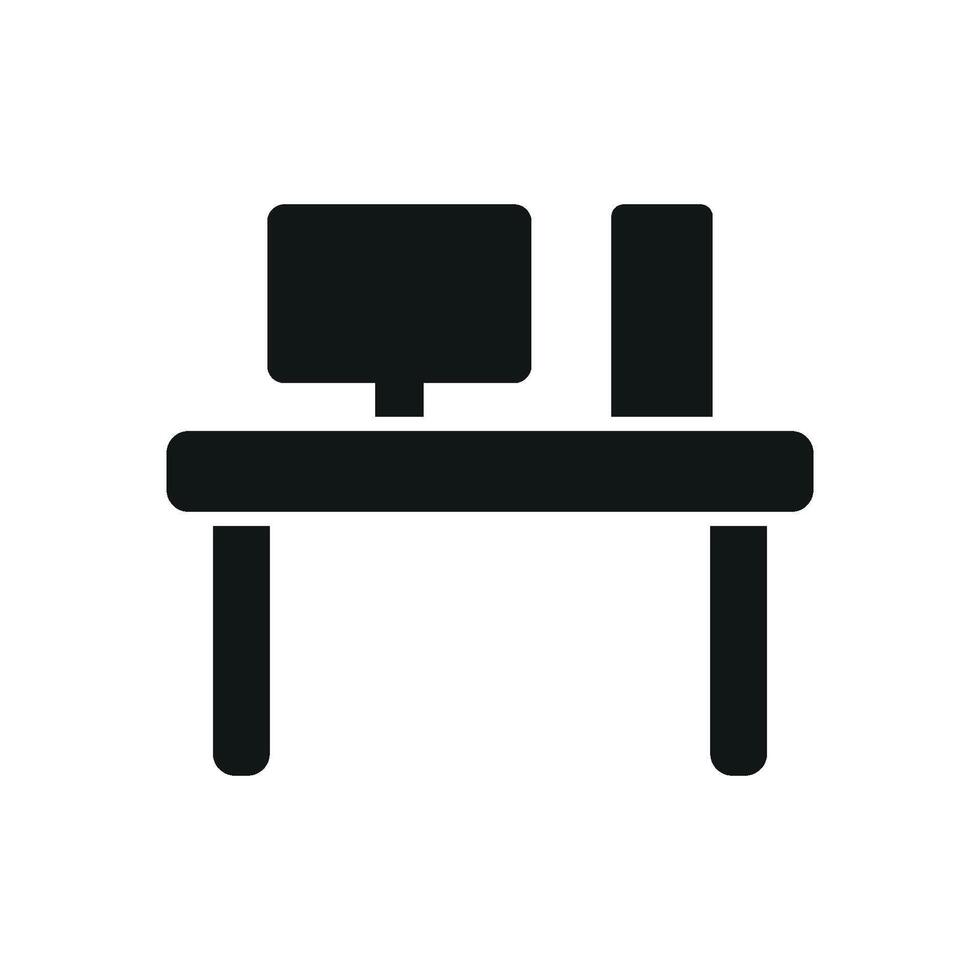 Desk bedroom icon basic design vector