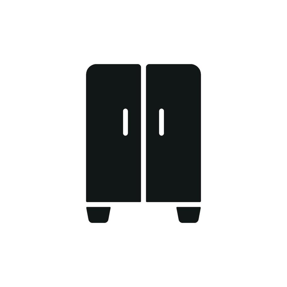 A fresh and clean graphic design for a contemporary cupboard icon vector