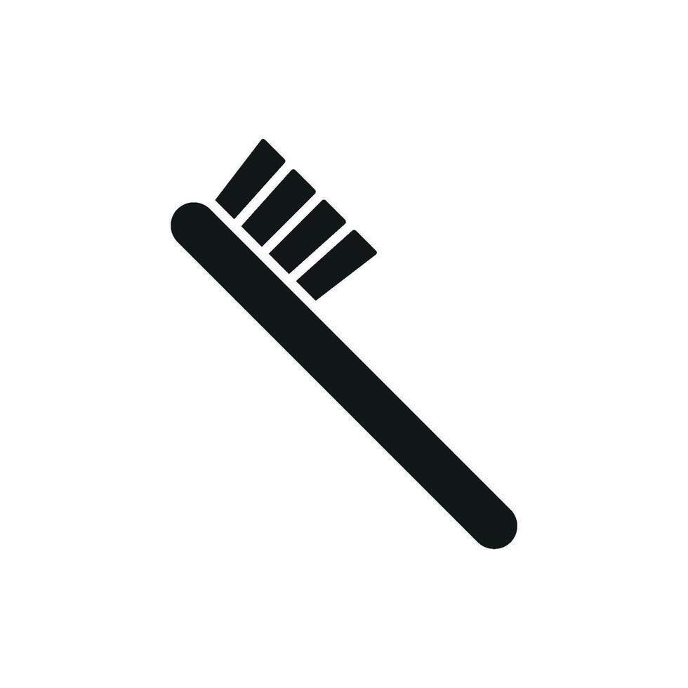 Simple and modern concept graphic shapes the tooth brush icon design vector
