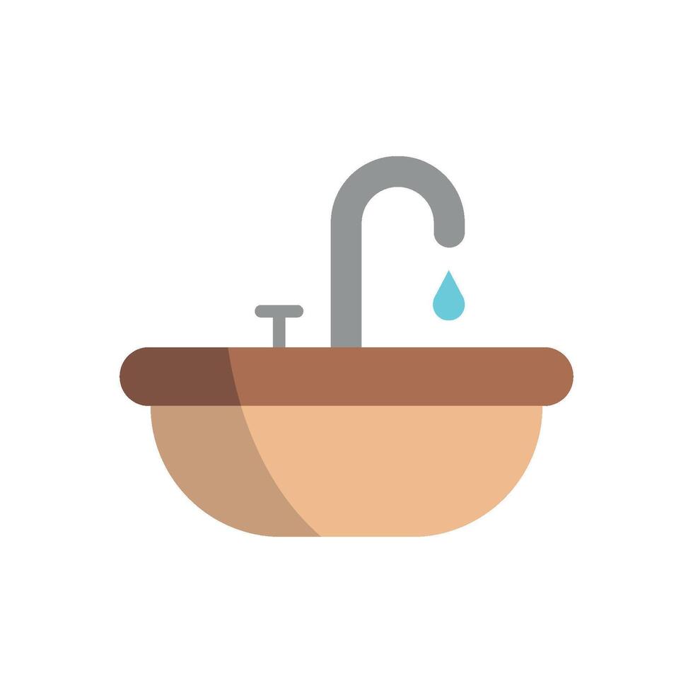 Sink icon design features a modern and simple concept graphic vector