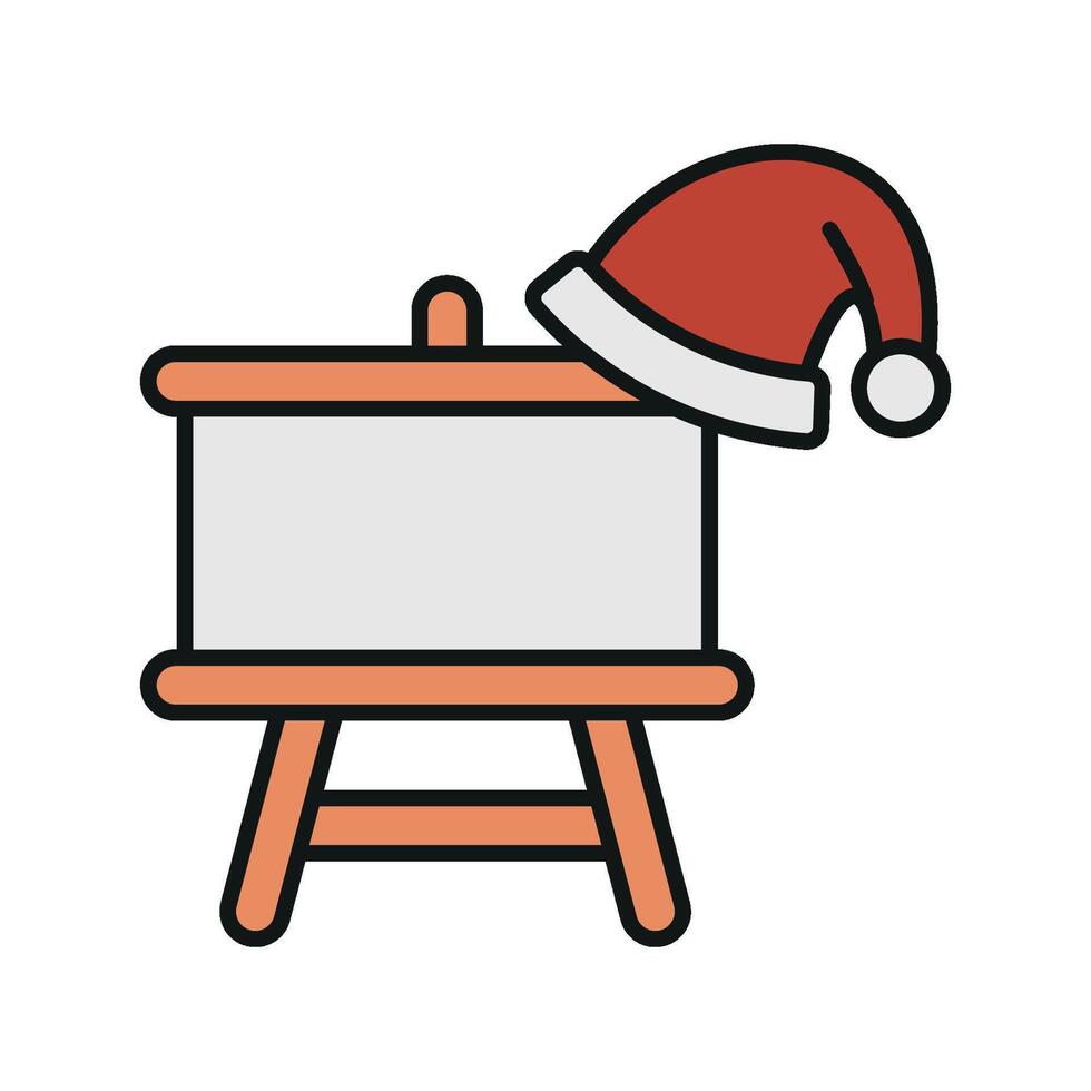 Santa list Christmas icon design features a simple and modern concept graphic vector
