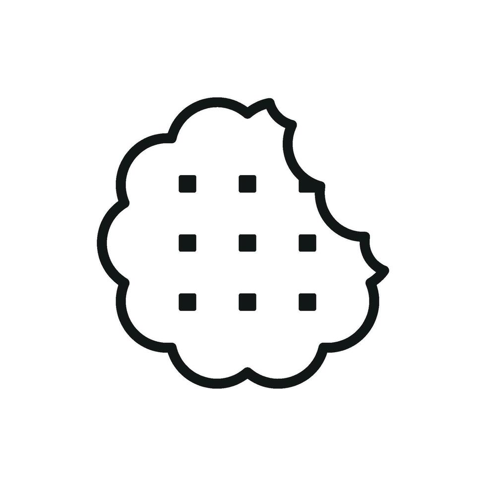 Biscuit food icon designed with simplicity and elegance in mind vector