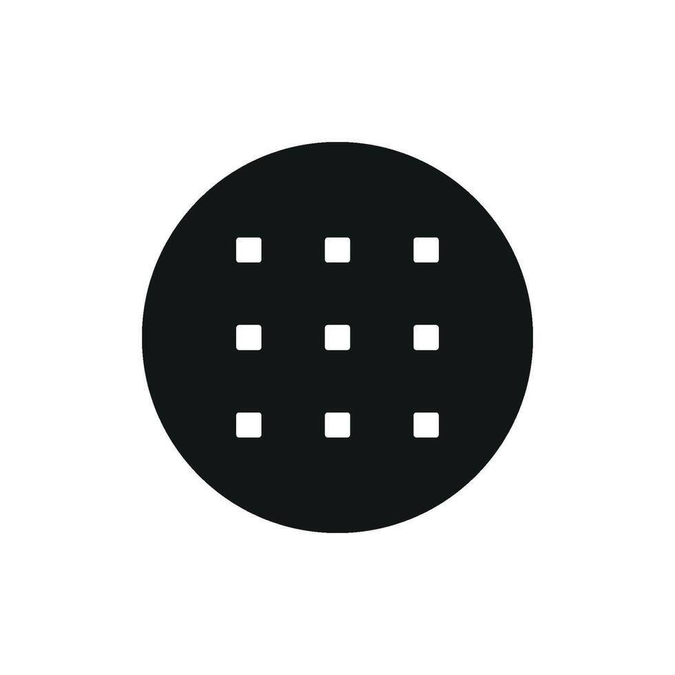 An elegant biscuit food icon designed with a focus on simplicity and style vector