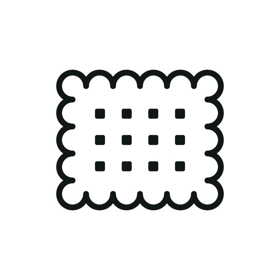 Biscuit food icon offering a modern approach to simple graphic design vector