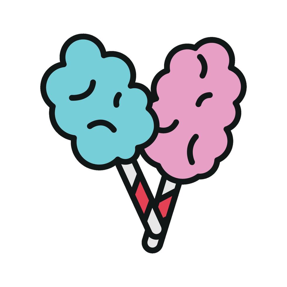 Cotton candy design showcasing simplicity with a minimalist modern twist vector