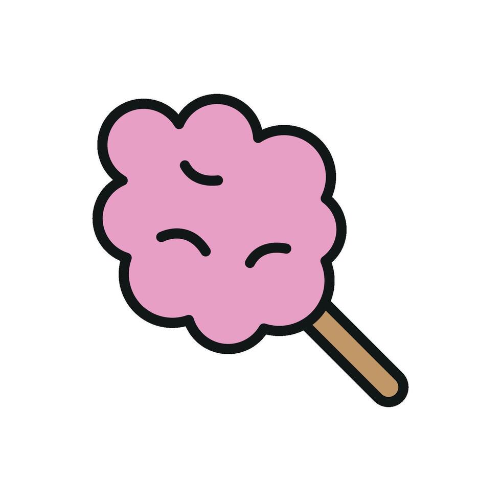 Sophisticated and elegant cotton candy design created with a modern graphic aesthetic vector
