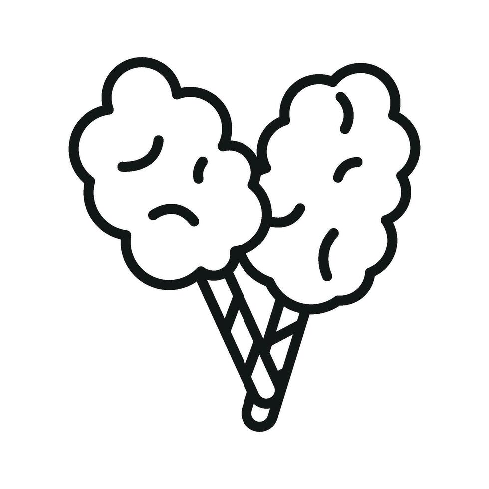 A fresh and clean graphic design for a contemporary cotton candy concept vector