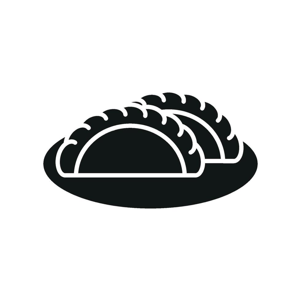 Empanada beverage design embodies a sleek modern concept graphic vector