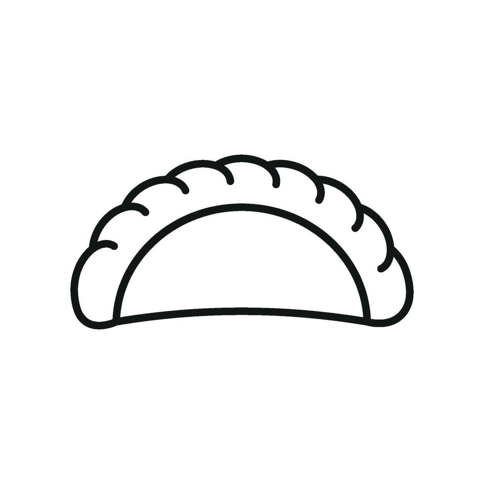 Empanada's beverage design features a concept graphic that is simple and modern vector