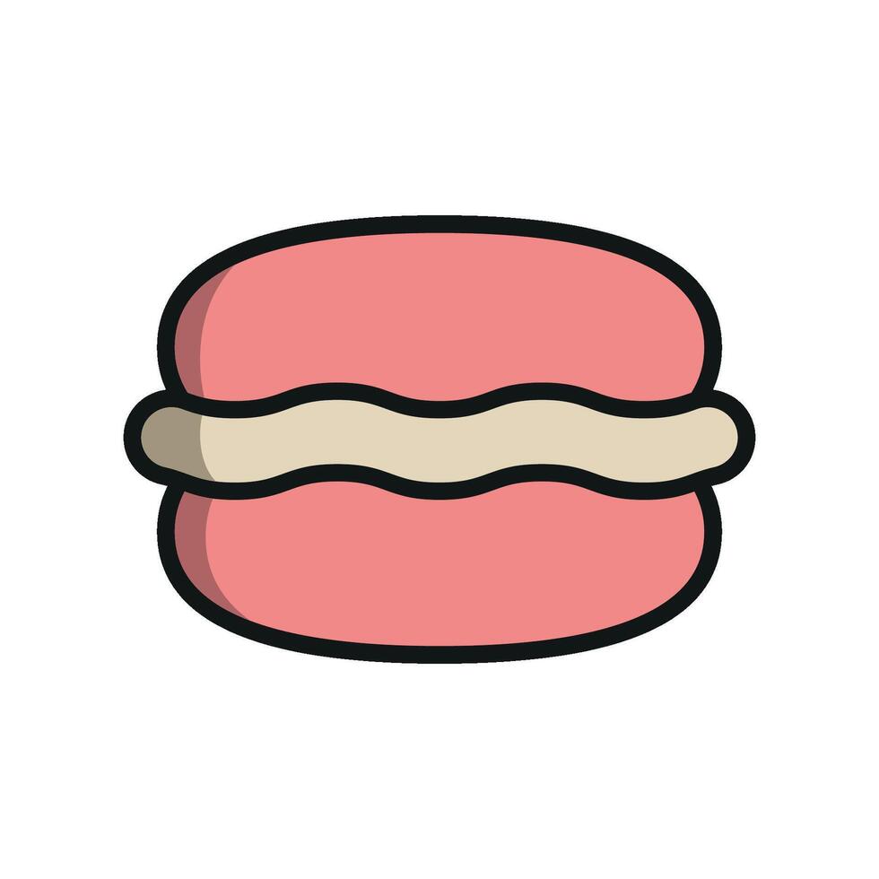 Macaron food design presents a sleek and modern concept graphic vector