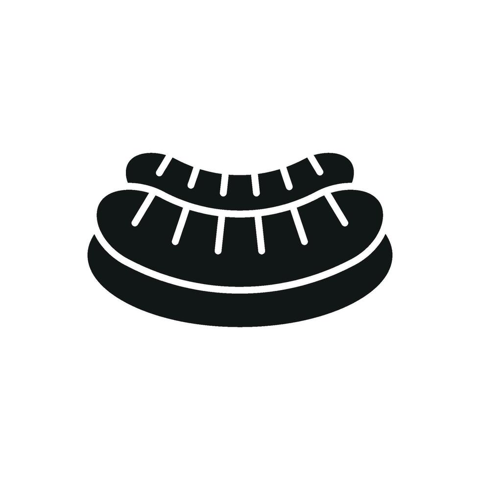 A simple yet modern concept graphic defines the sausage icon design vector