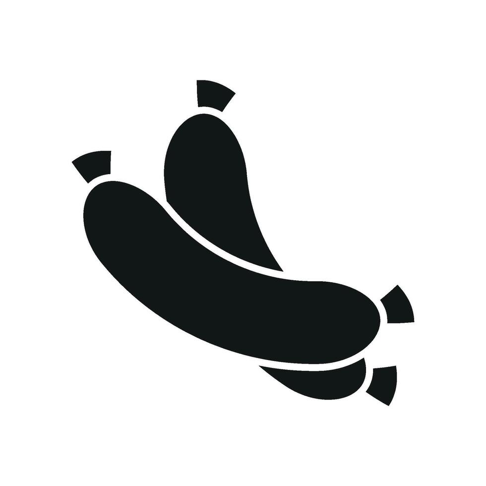 The sausage icon design embodies a modern and functional graphic concept vector