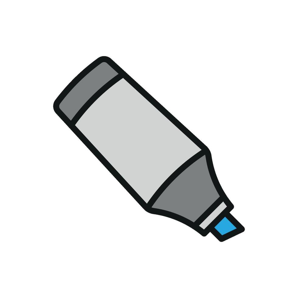 Highlighter office icon design reflects a minimal and modern concept graphic vector
