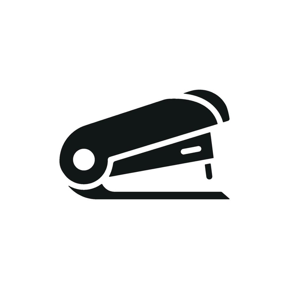 A sleek modern concept graphic defines the stapler office icon design vector