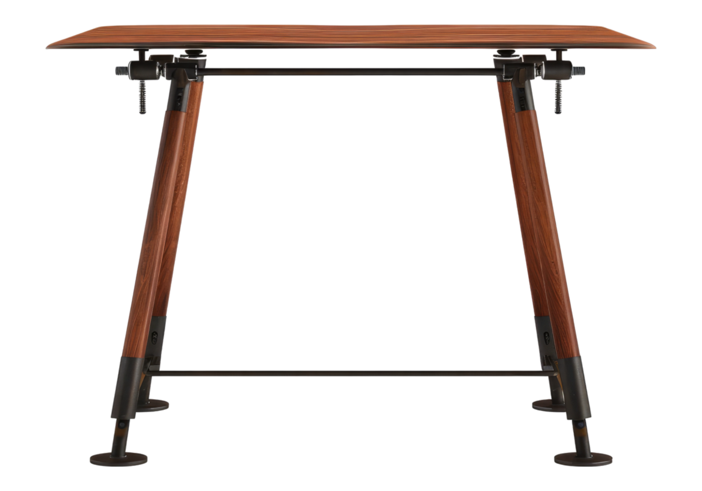 Adjustable office desk isolated, transparent background, , cutout. png