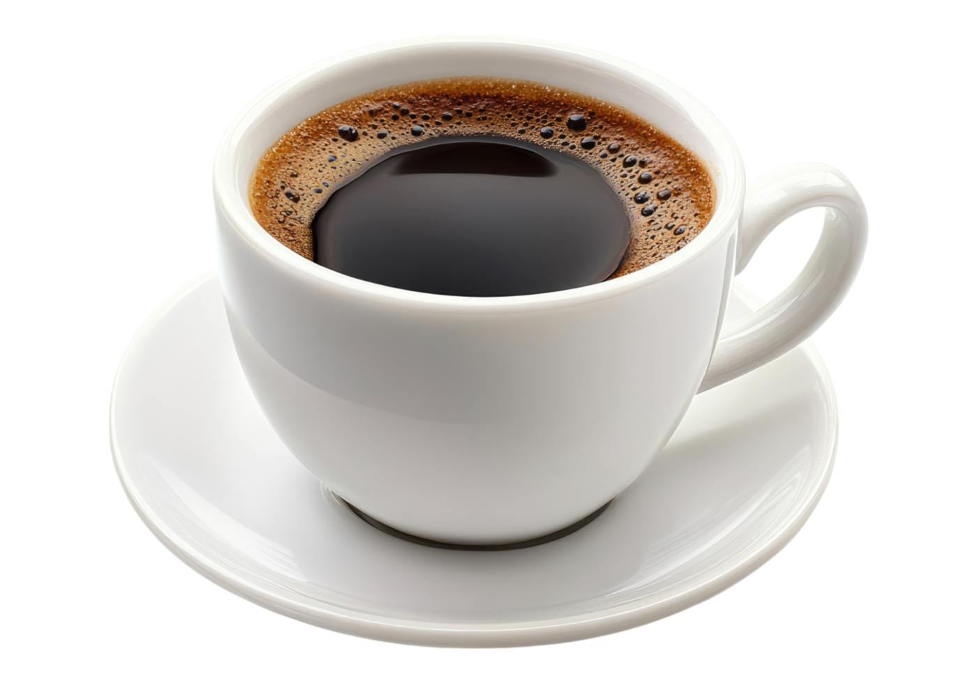 Photo of cup of coffee .Transparent background. Isolated . png