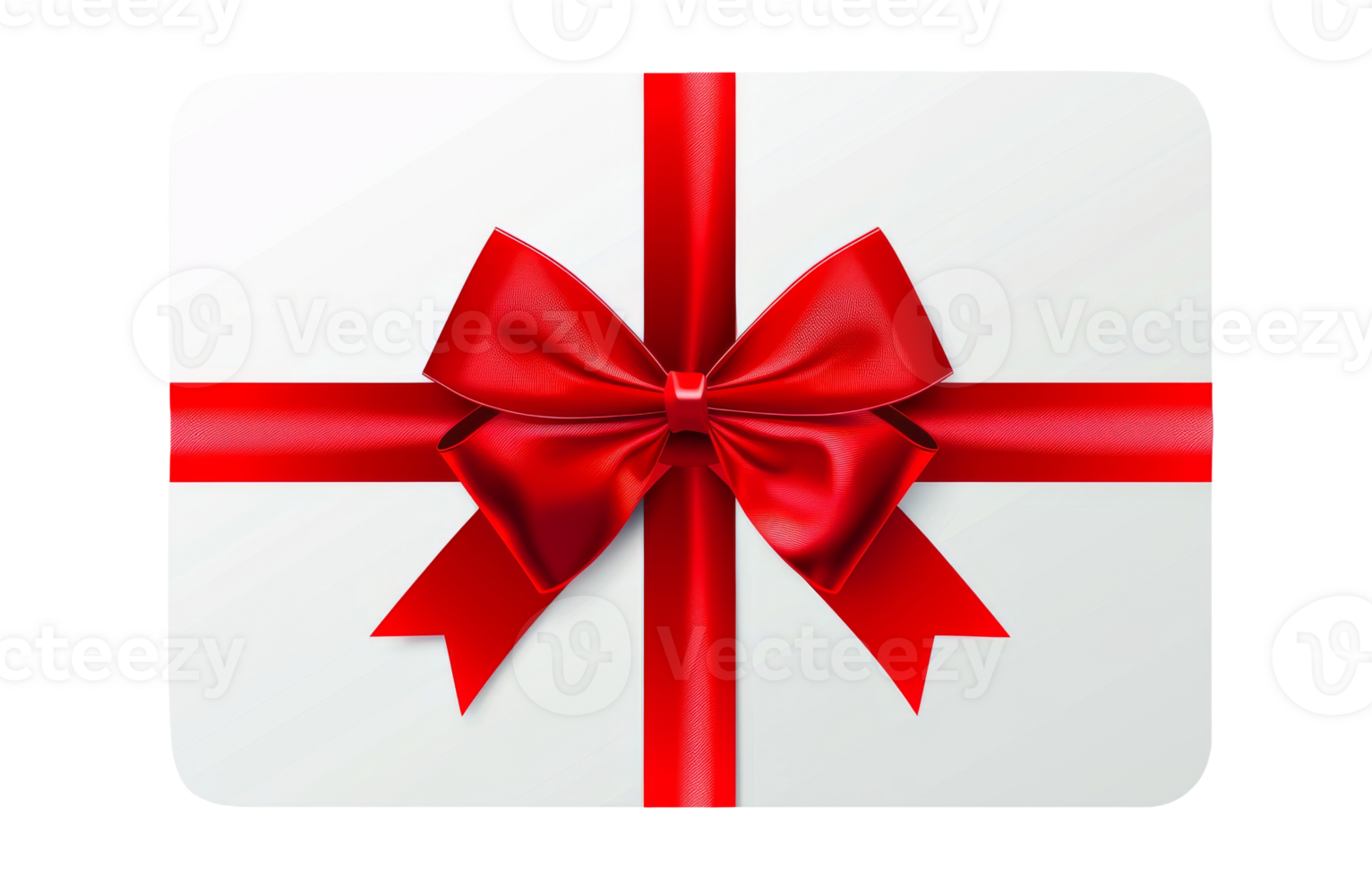 Red Ribbon Wrapped Gift Box on Isolated Background for Special Occasions png