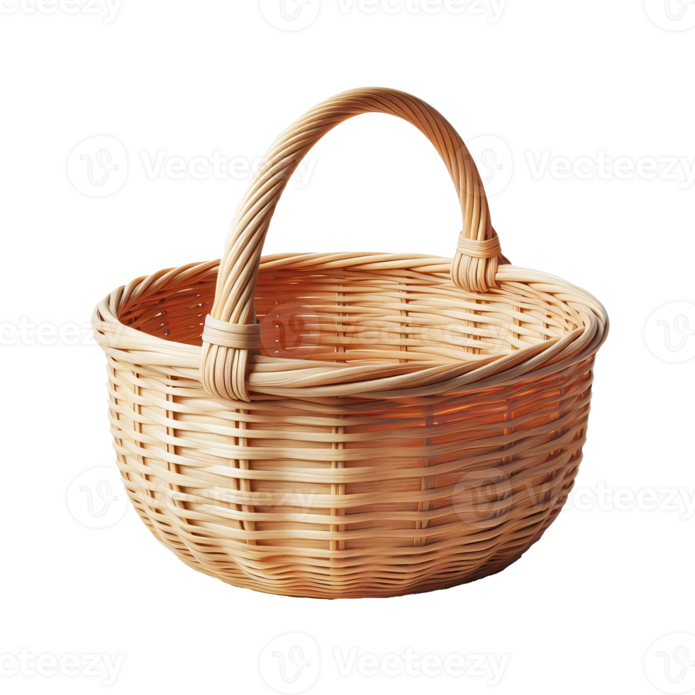 new blank basket, bamboo blank basket decoration png