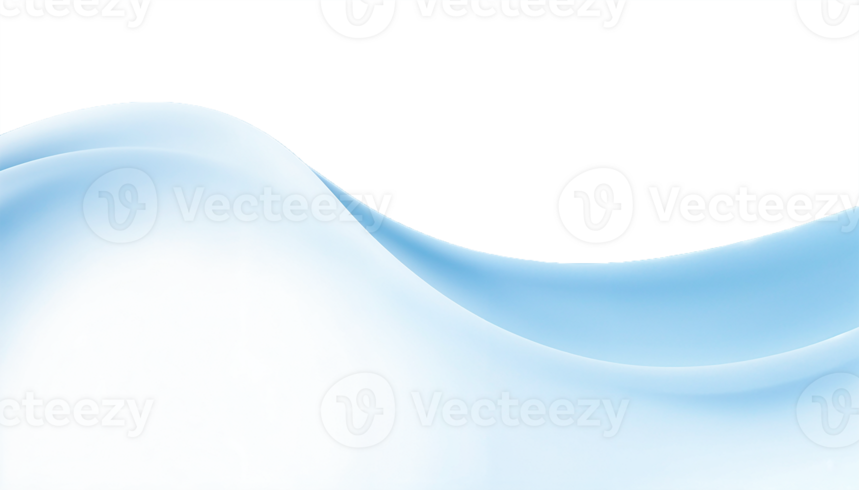 abstract blue wave on transparent background with copy space png