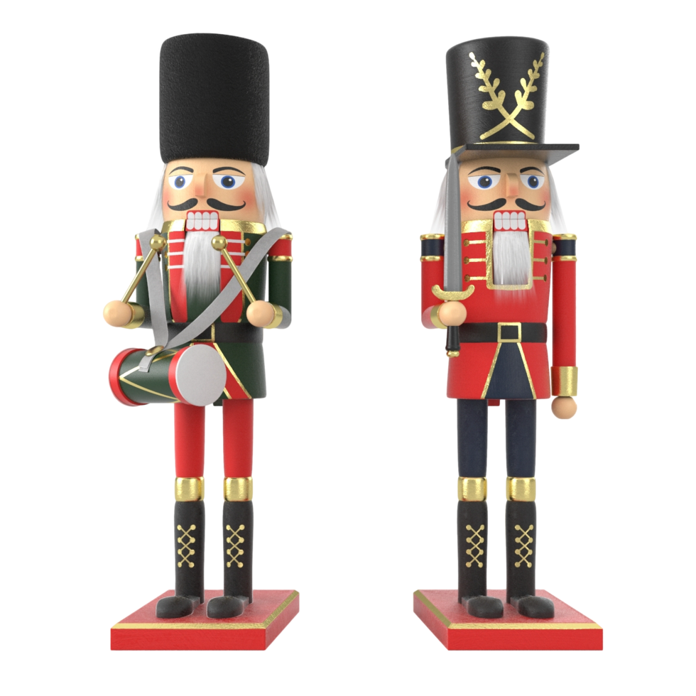 Traditional Wooden Nutcracker Figures png