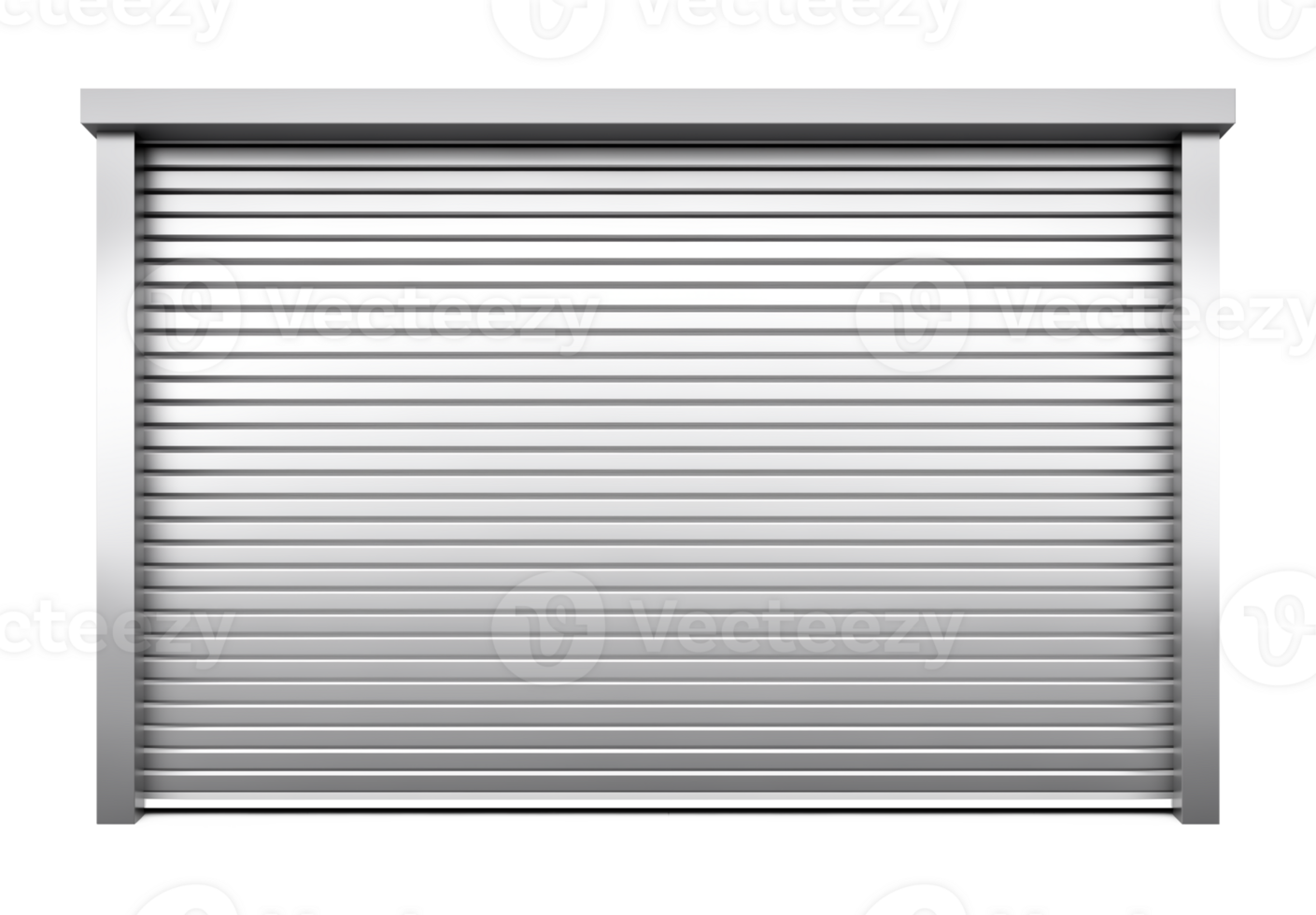 Horizontal Roll Up Door Isolated on Transparent Background png
