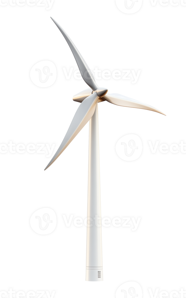 Windmill Energy Wind Turbine Isolated on Transparent Background png