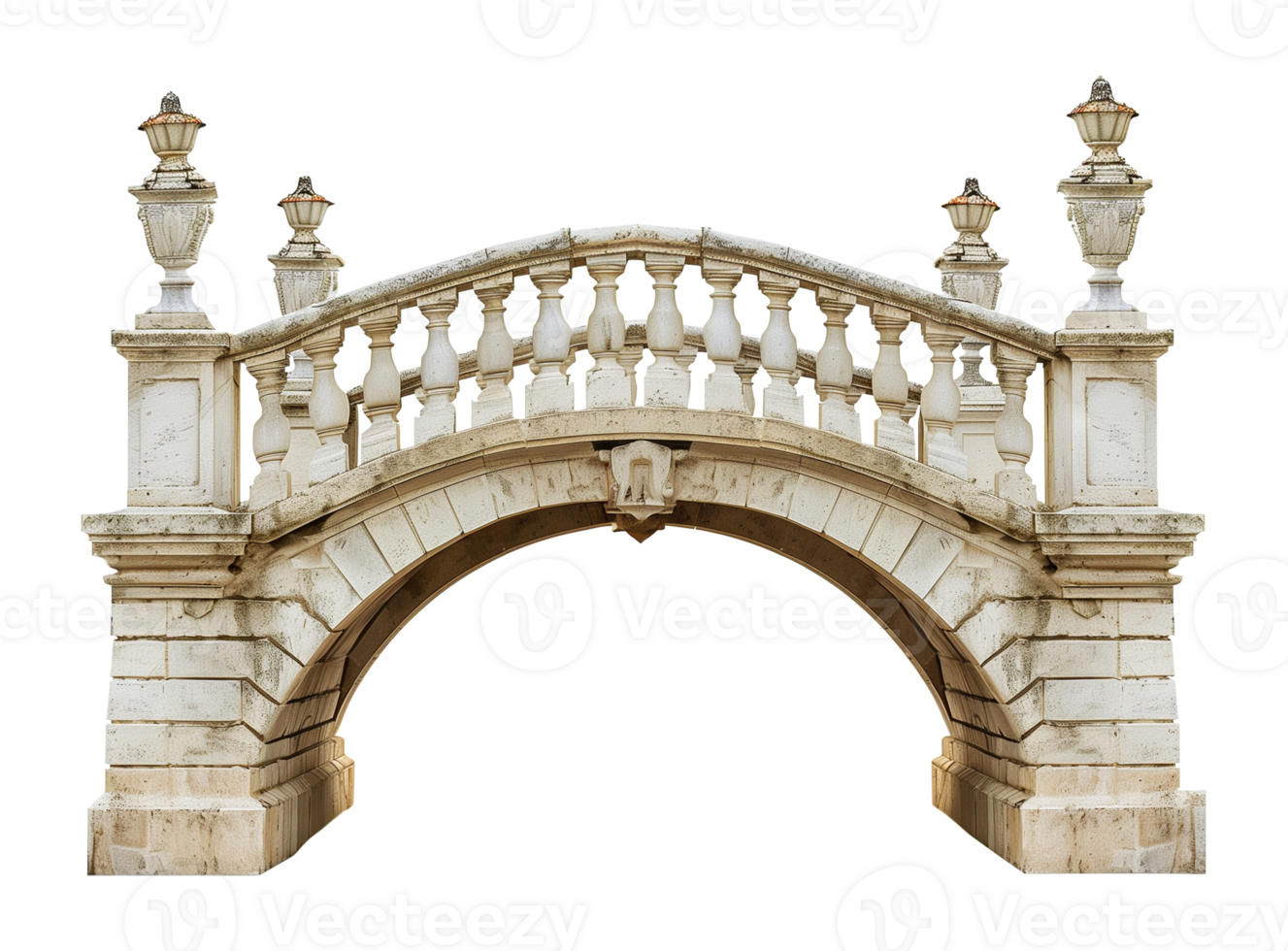 Small Bridge Side View Isolated on Transparent Background png