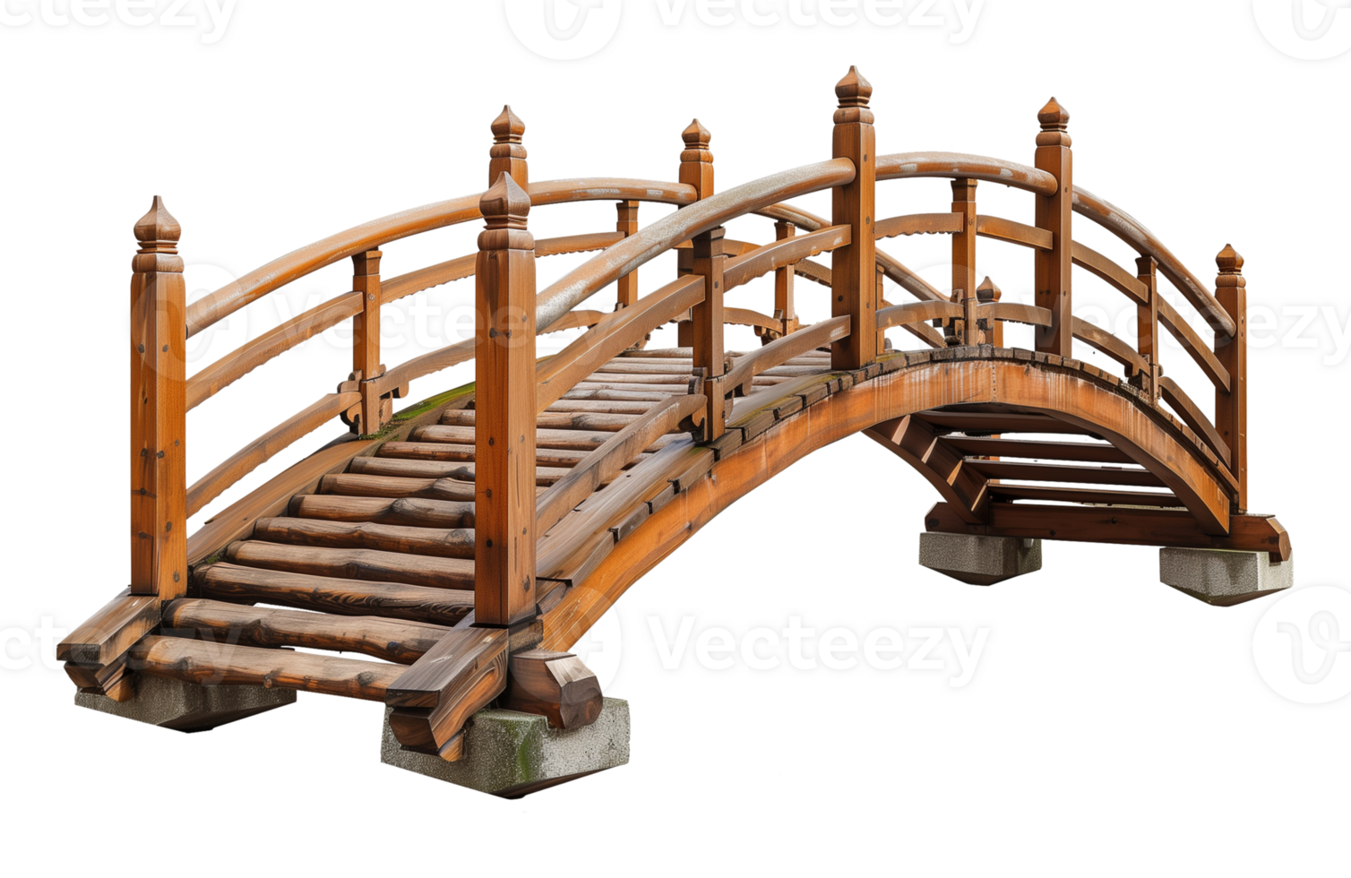 Wood Bridge Isolated on Transparent Background png
