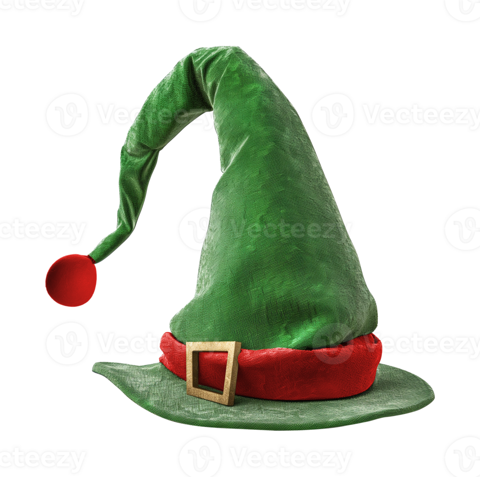 Elf Hat Isolated on Transparent Background png